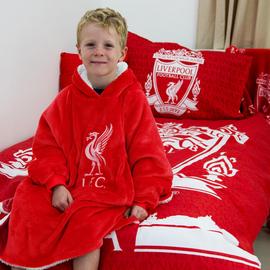 Liverpool FC Fleece Hooded Blanket - Medium