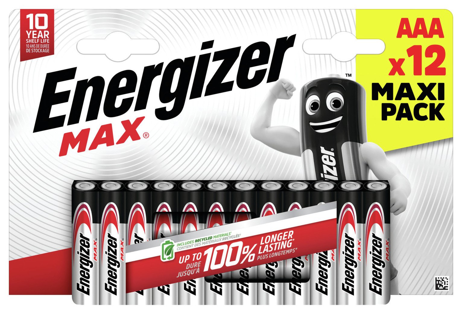 Energizer Max Alkaline AAA Batteries - Pack of 12