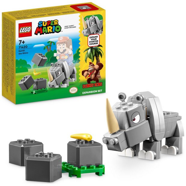 Buy LEGO Super Mario Rambi the Rhino Expansion Set 71420 LEGO Argos