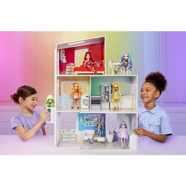 Rainbow barbie house online