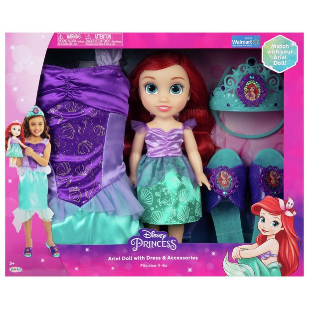 ariel doll and dress up set