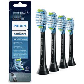 Philips Sonicare Premium Plaque Brush Heads Black 4 Pack