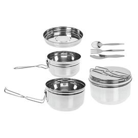 Summit Stainless Steel Tiffin Camping Cook Set - Set of 6