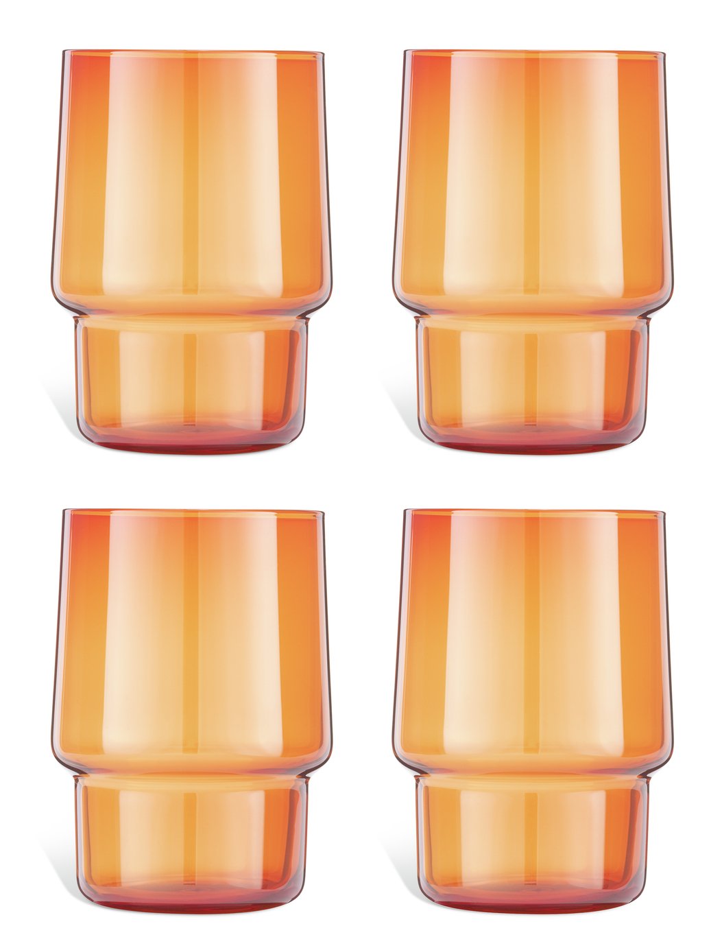 Habitat Stackable Set of 4 Tumbler Glasses