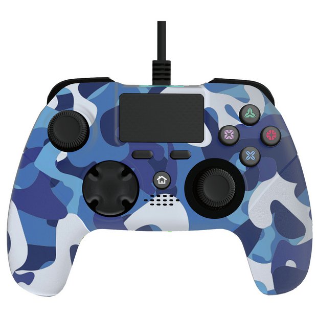 Buy Camo Ps4 Wired Controller Black And Blue Ps4 Controllers And Steering Wheels Argos