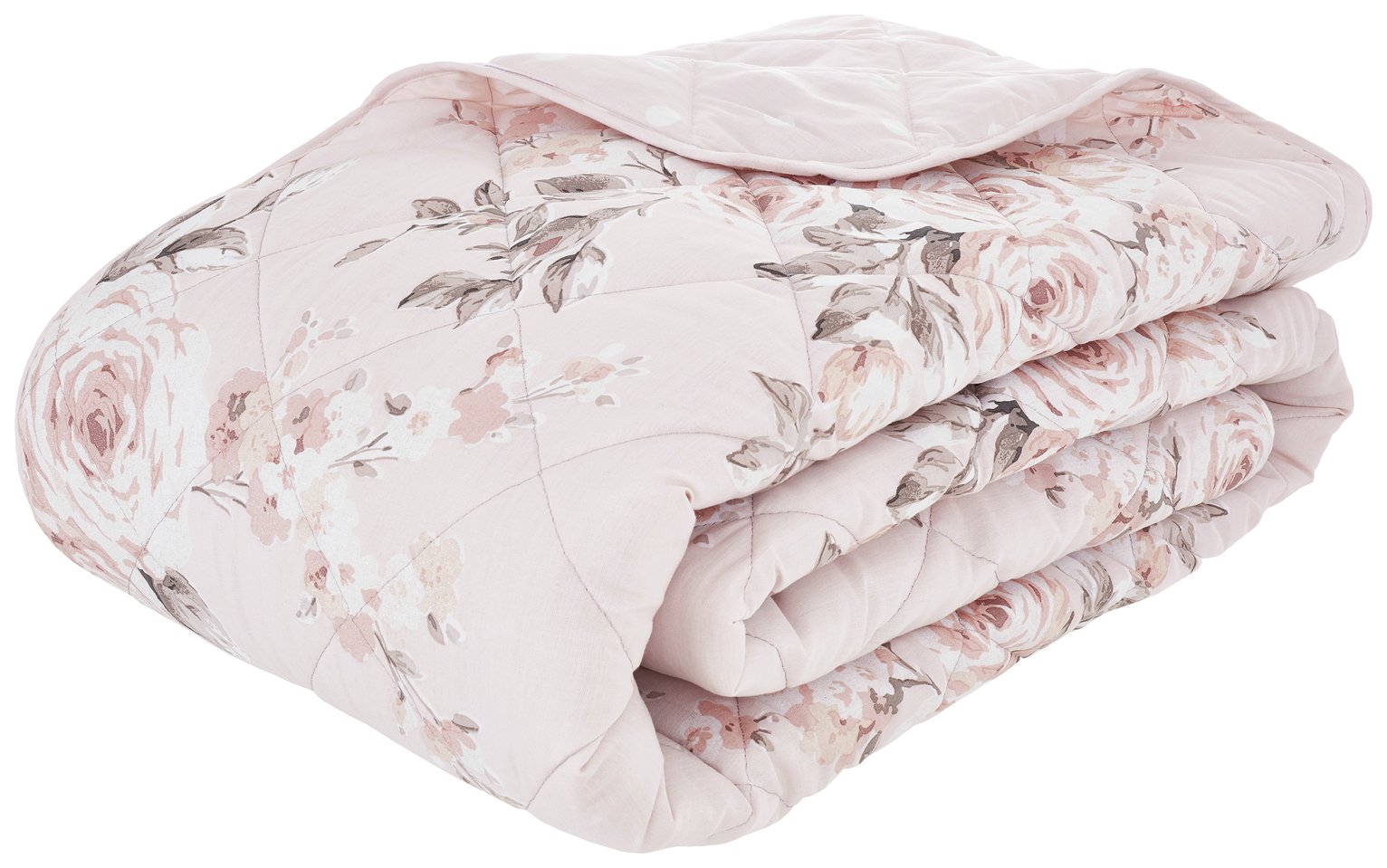 Catherine Lansfield Canterbury Easycare Bedspread - Blush
