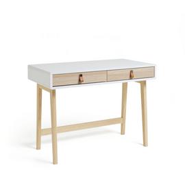 Habitat Copenhagen 2 Drawer Desk - Two Tone