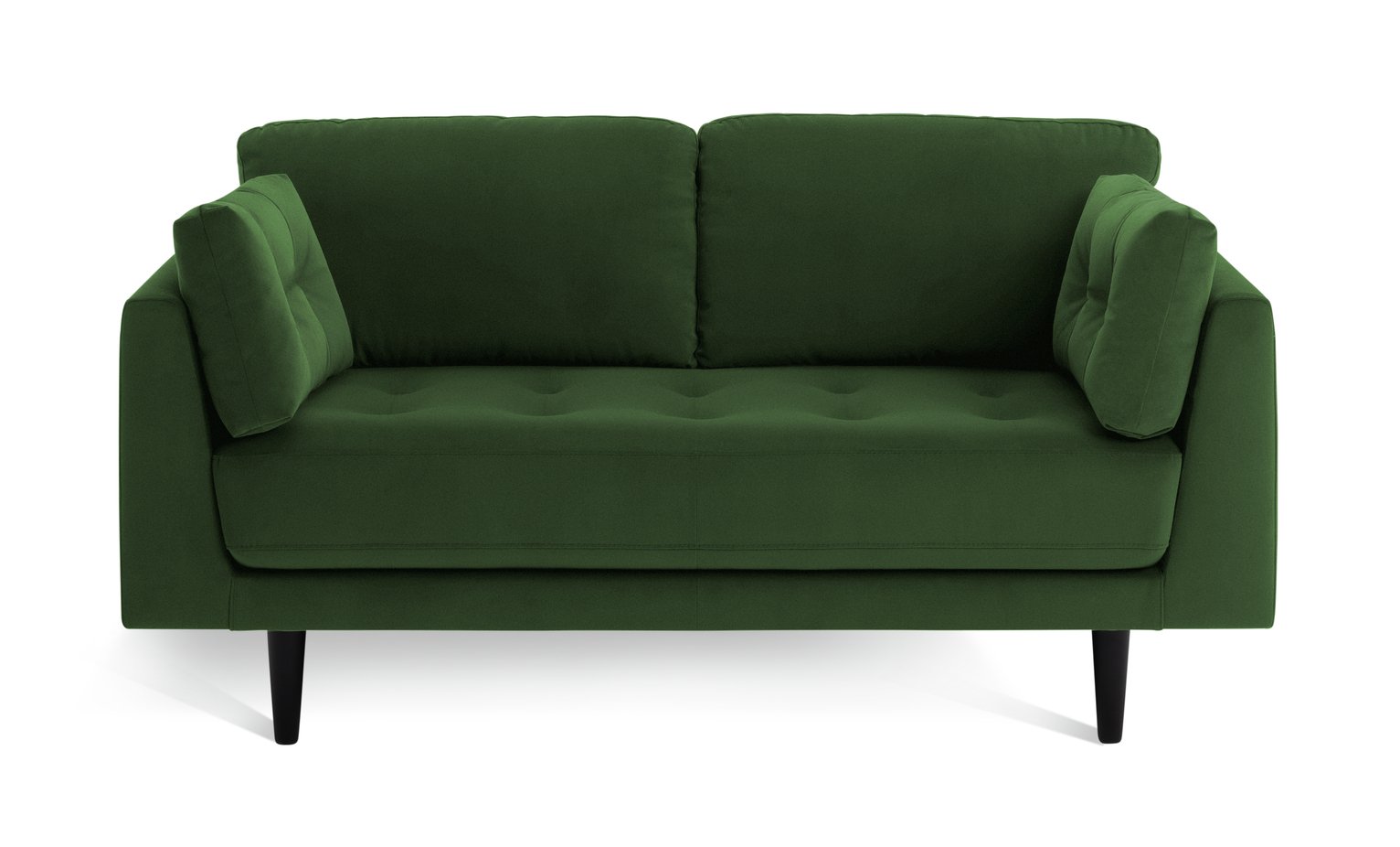 Habitat Kleo Fabric 2 Seater Sofa - Forest Green