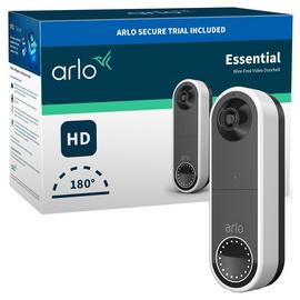 Arlo Essential 1080p HD Wireless Smart Video Doorbell -White