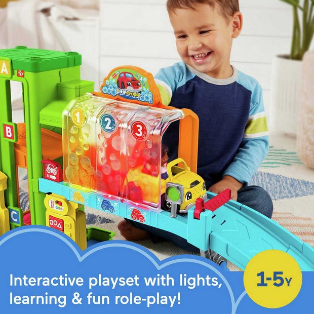 Buy Fisher Price Little People Light Up Learning Garage Playset Playsets and figures Argos