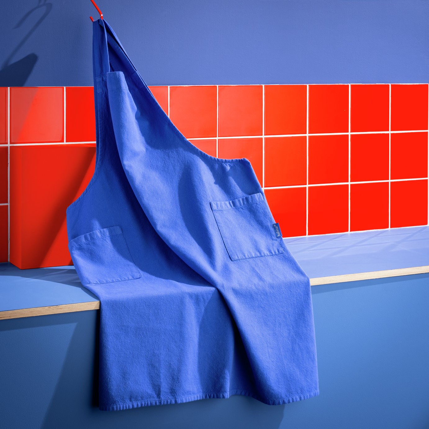 Habitat 60 Maubec Kitchen Apron - Blue