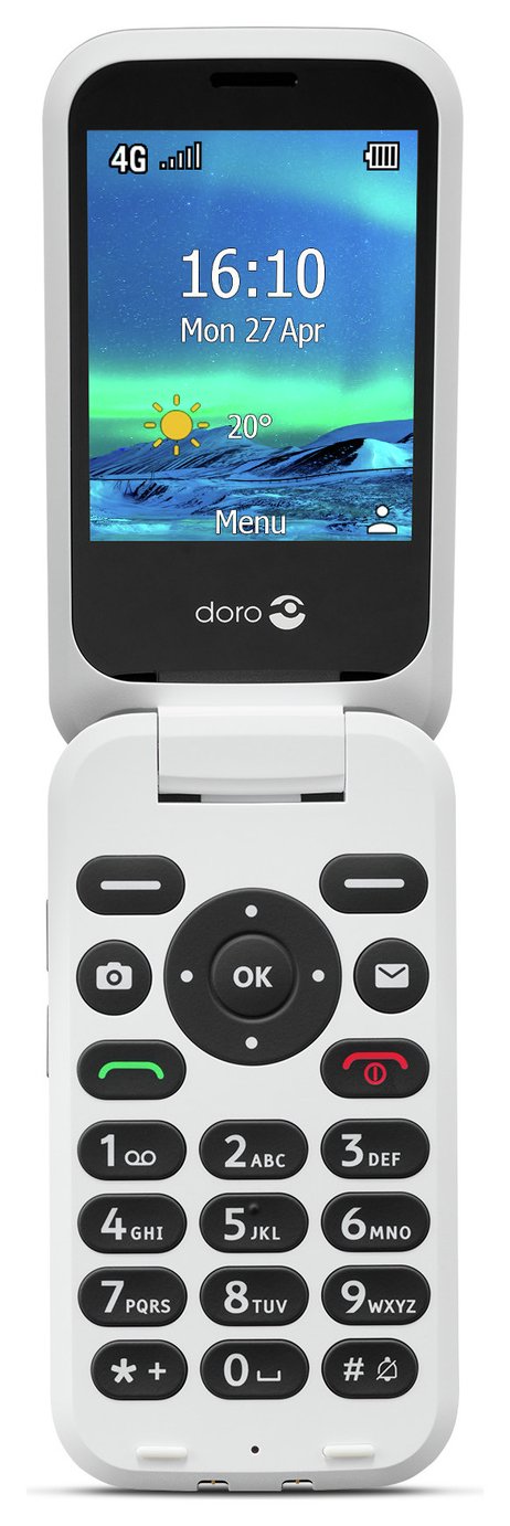 Vodafone Doro 6820 Mobile Phone - Black & White