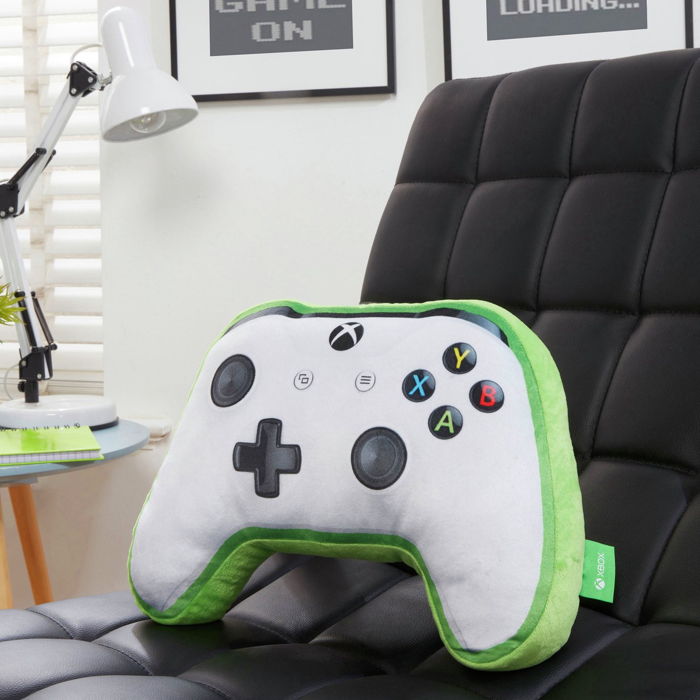 Xbox Kids Controller Shaped Cushion - Green - 28x40cm