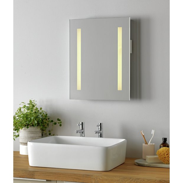 Bathroom mirror store with lights argos