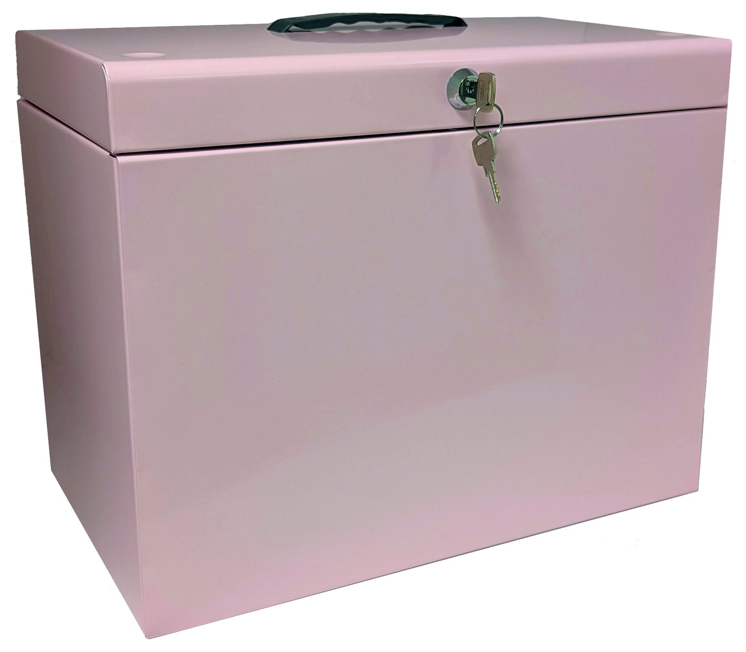 Cathedral Foolscap Metal File Box - Pink