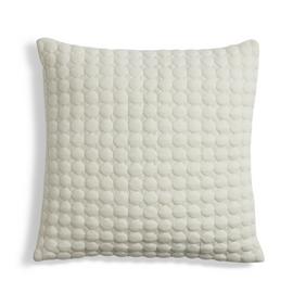 Habitat Knitted Cushion - White - 43x43cm