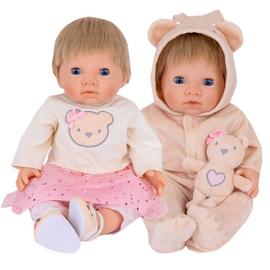 Tiny Treasures Baby Doll Teddy Bumper Outfit Set