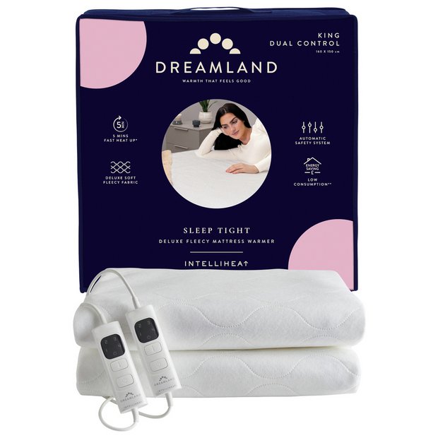 Buy Dreamland Sleep Tight Intelliheat Mattress Warmers - King | Electric  blankets | Argos