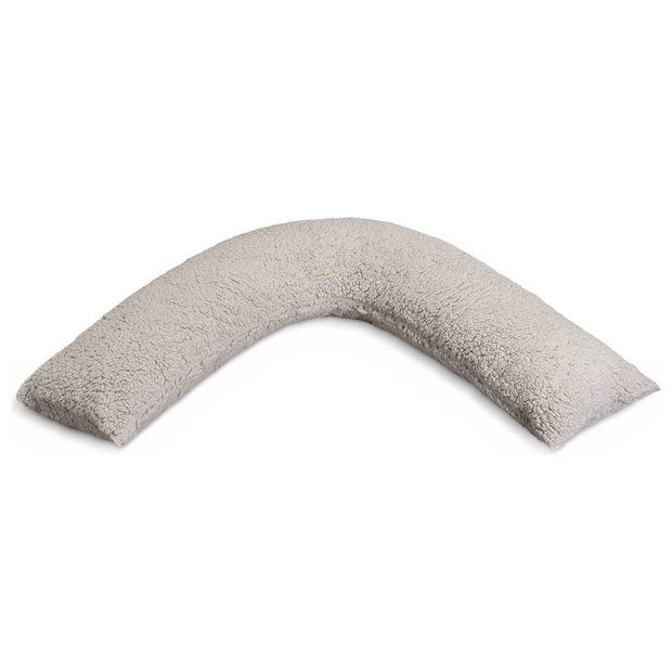 Teddy bear v shaped pillow sales grey