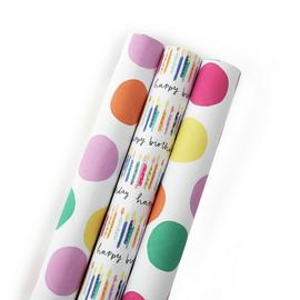 Happy Birthday 3 Piece Wrapping Paper Set