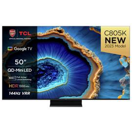 TCL 50 Inch 50C805K Mini-LED 4K Ultra HD HDR Smart TV