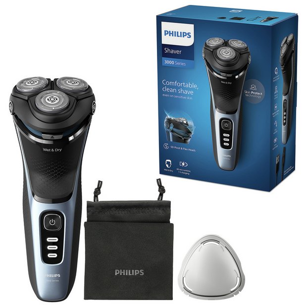 Philips Norelco Series 3000 Rechargeable Wet/Dry Electric Shaver Modern  Steel Metallic S3134/84 - Best Buy