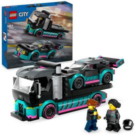 LEGO City Race Car and Car Carrier Truck Building Toys 60406