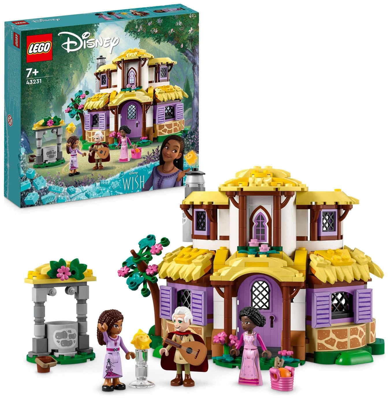 LEGO Disney Wish Asha's Cottage Toy Dollshouse Set 43231