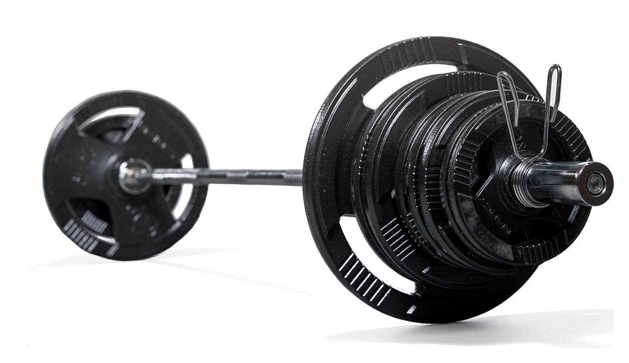 Marcy Cast Iron Barbell Olympic Weight Set - 140kg