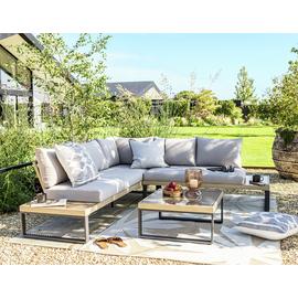 Buy Habitat Malta 6 Seater Rattan Effect Garden Corner Sofa Set