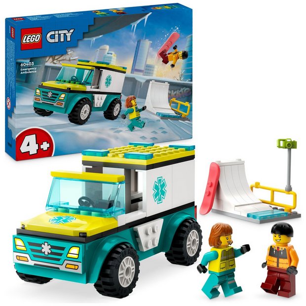 Buy LEGO City Emergency Ambulance and Snowboarder Toys 60403 LEGO Argos