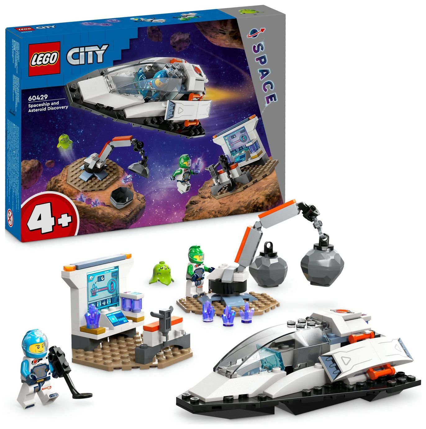 LEGO City Spaceship and Asteroid Discovery Space Toys 60429