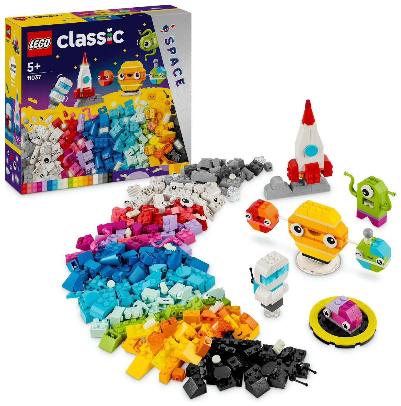 LEGO Classic Creative Space Planets with Toy Rocket 11037