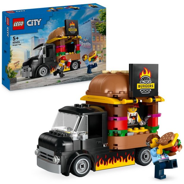 Buy LEGO City Burger Van Food Truck Vehicle Toy Set 60404 LEGO Argos