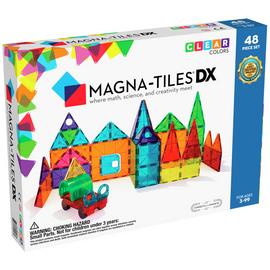 Magna-Tiles Clear Colours 48 Piece Deluxe Set Magnetic Toy