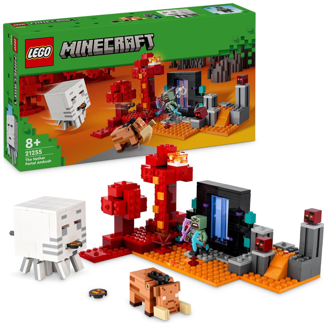 LEGO Minecraft The Nether Portal Ambush Toy Gift Set 21255
