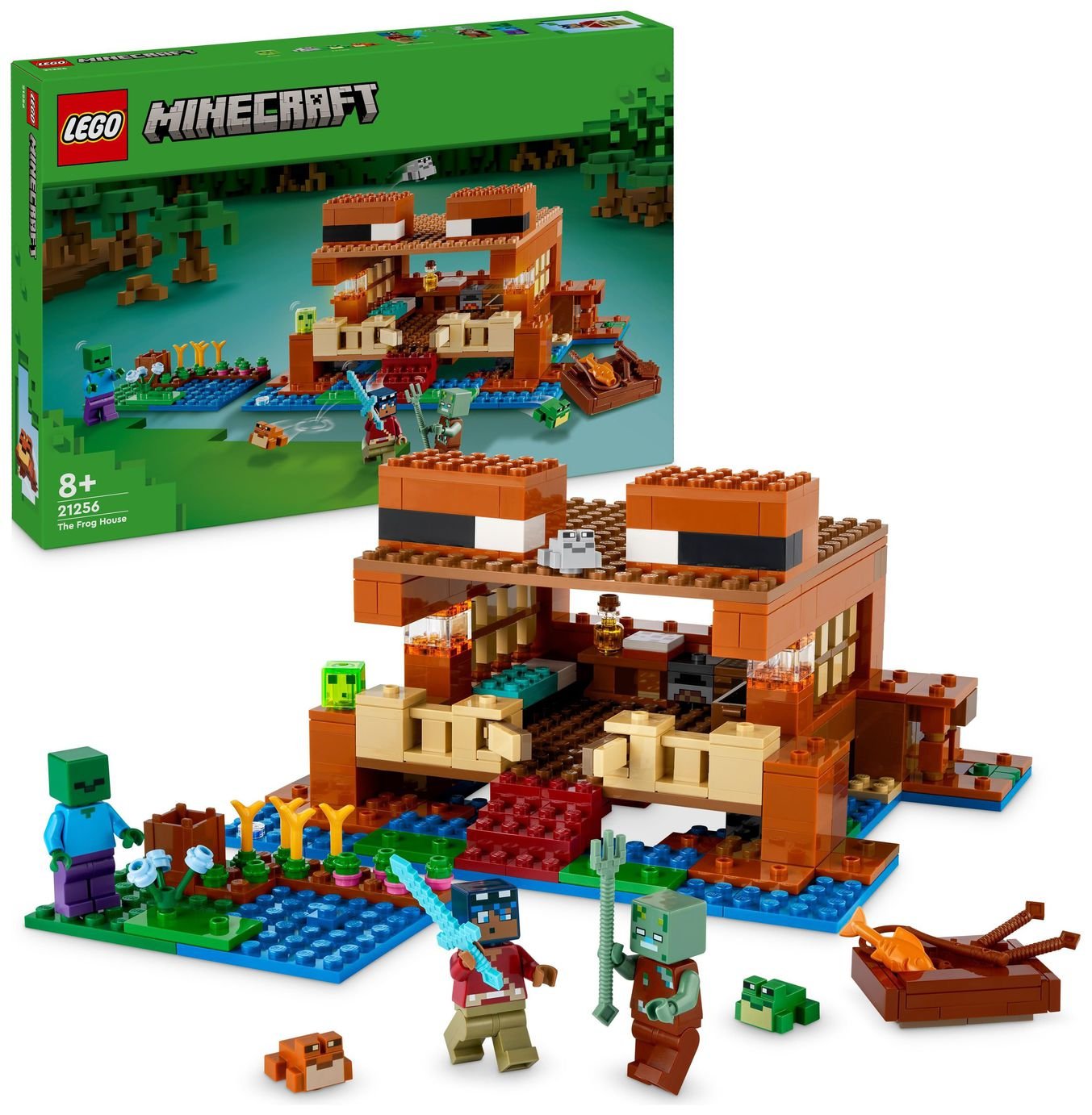 LEGO Minecraft The Frog House Toy with Animal Figures 21256