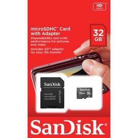 SanDisk Blue Micro SDHC Memory Card - 32GB
