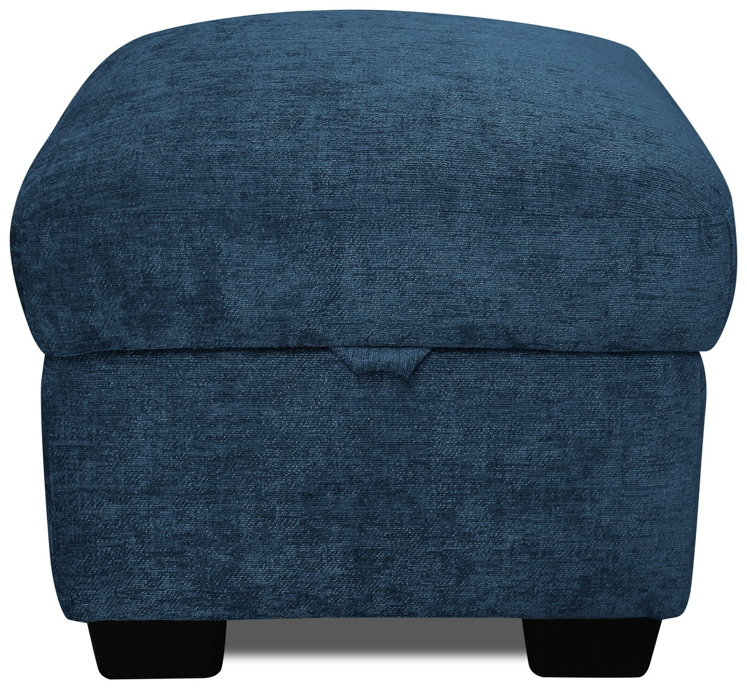 Argos Home Taylor Fabric Storage Footstool - Blue