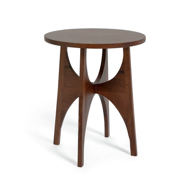 Walnut accent deals table