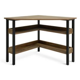 Small glass corner desk deals