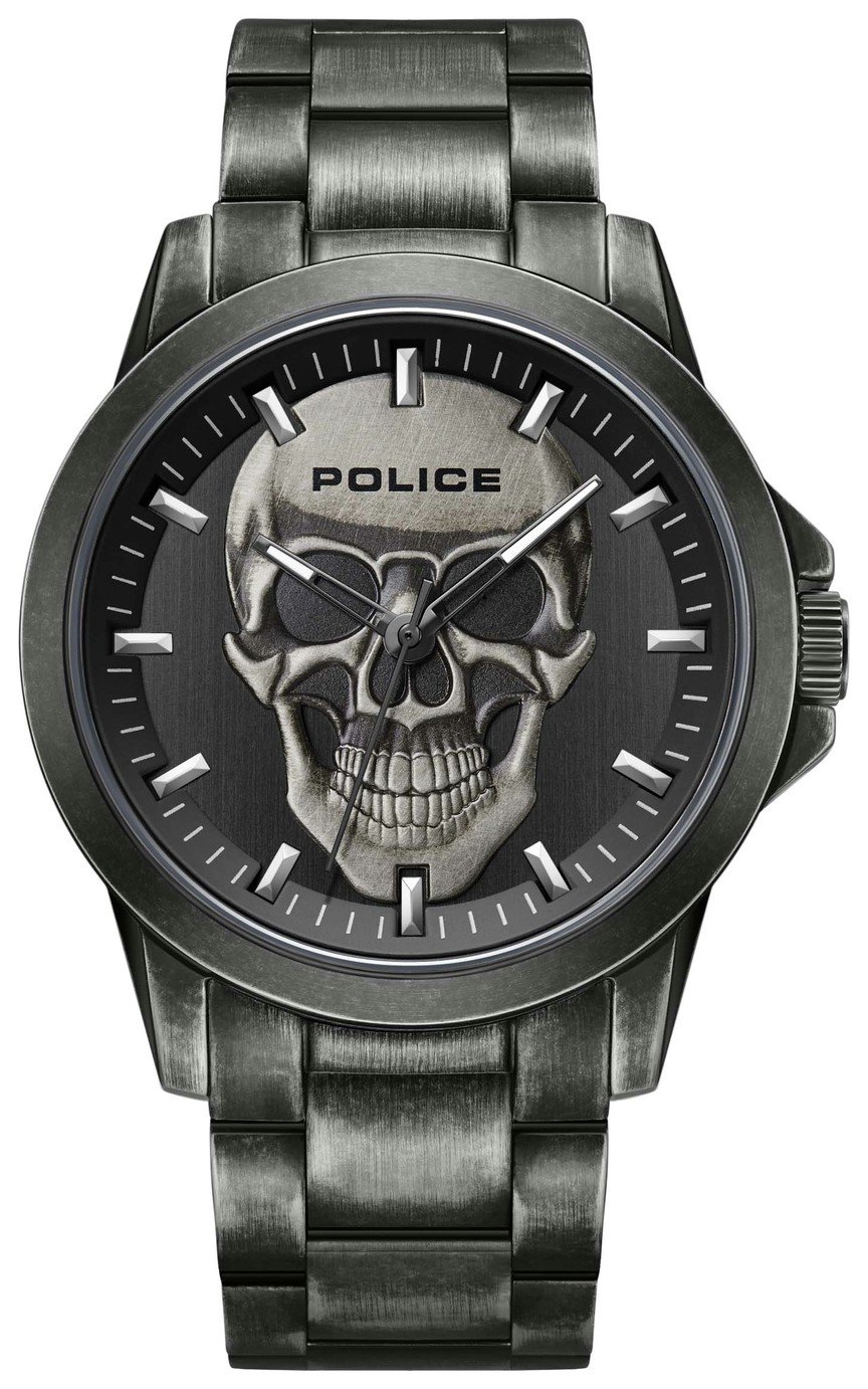 Police Flick Stainless Steel Grey Bracelet Watch