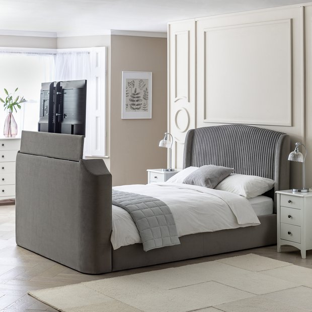 Tv bed online king size argos