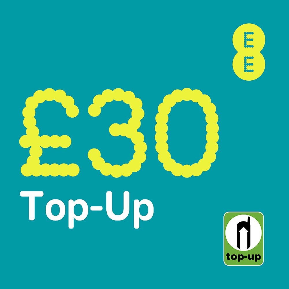 EE £30 Pay As You Go Top-Up Voucher