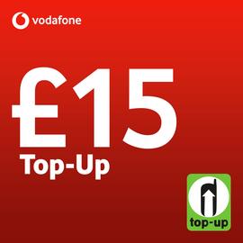 Vodafone £15 Pay As You Go Top-Up Voucher