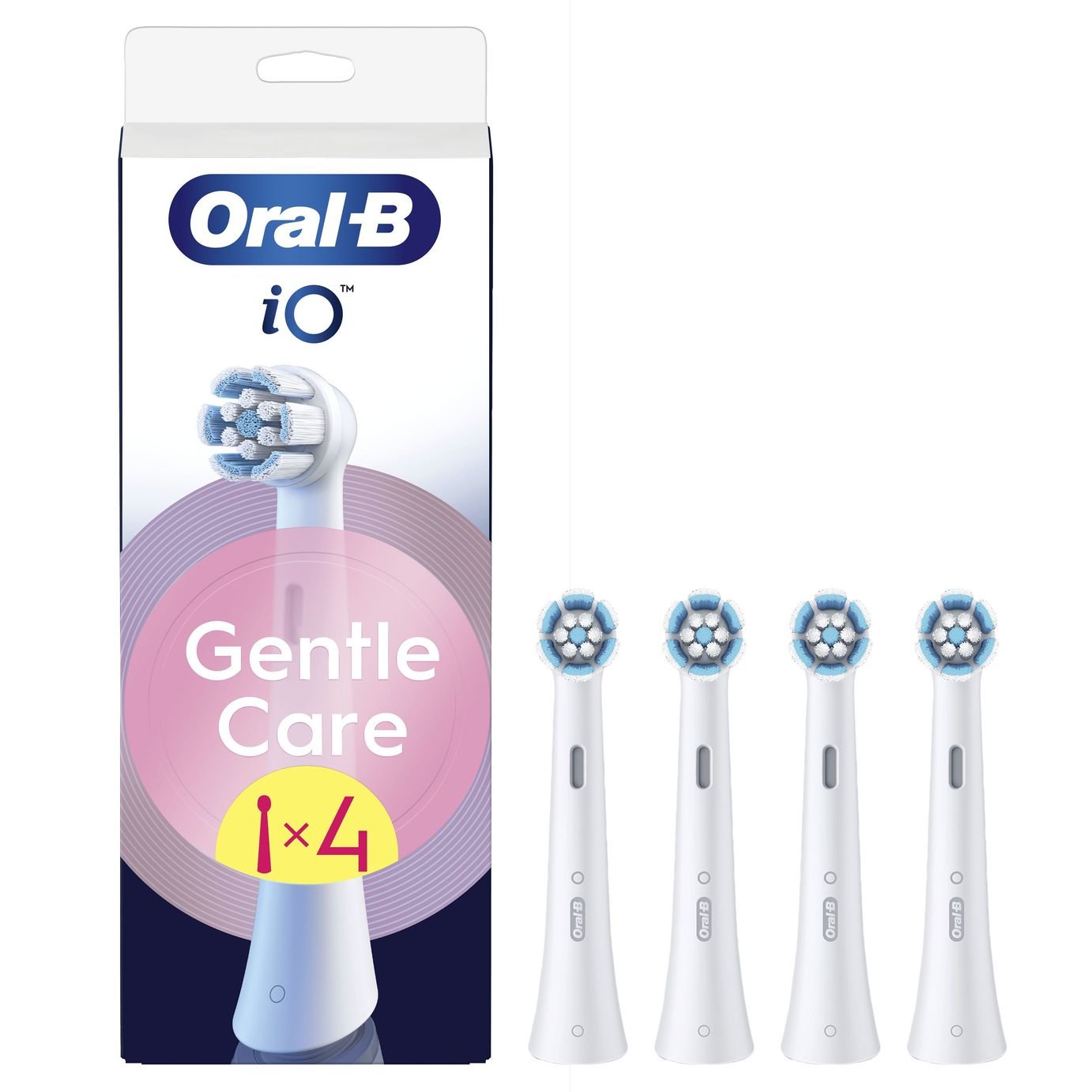 Oral-B iO Gentle Care Toothbrush Heads - 4 Pack