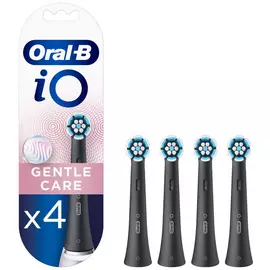 Oral-B iO Gentle Care Black Electric Toothbrush Heads 4 Pack