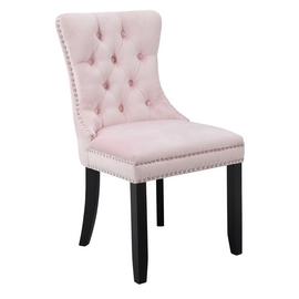 Argos Home Princess Velvet Dining Chair - Blush