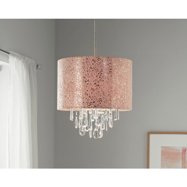 Grey and rose store gold lamp shade