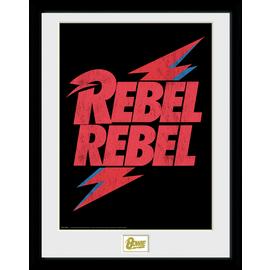 David Bowie Rebel Rebel Logo Framed Print - 3-x40cm